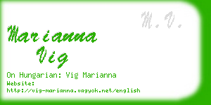marianna vig business card